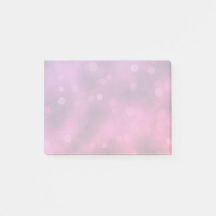 Pink and Purple Sparkling Lights Bokeh Pattern Post-it Notes