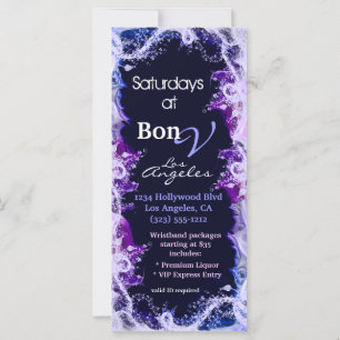 Pink And Purple Special Event Rack Card