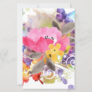 Pink and purple splash on
