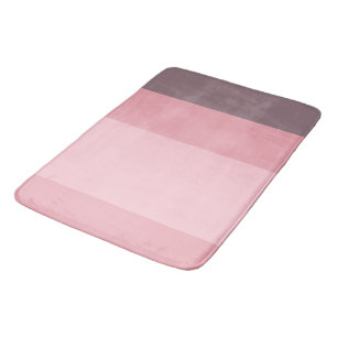 Pink and purple stripes bath mat