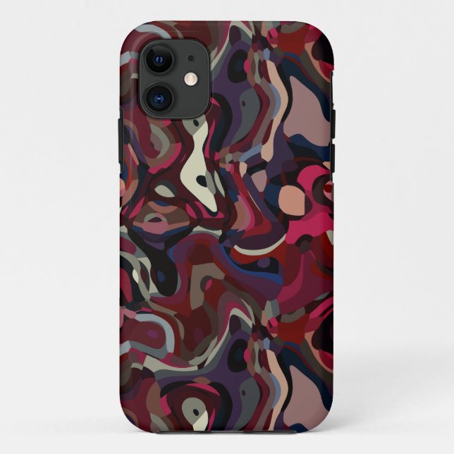 pink and purple swirl abstract Case-Mate iPhone case (Back)