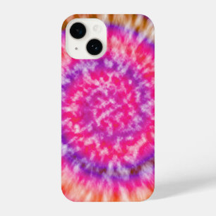 pink and purple tie-dye iPhone 14 case