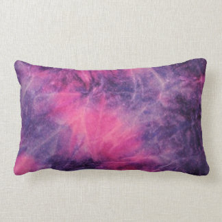 Pink and purple tie dye throw pillow