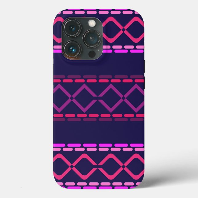 Pink and Purple Tribal Seamless Pattern  Case-Mate iPhone Case (Back)