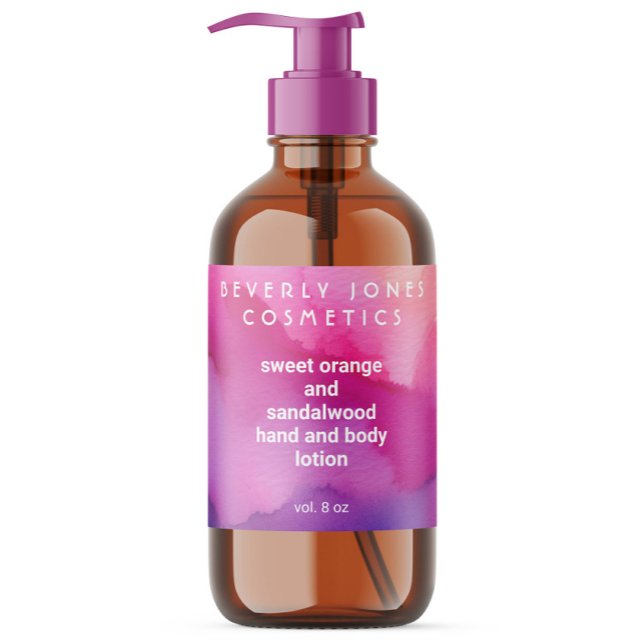 Pink and Purple watercolor Cosmetics Label (Creator Uploaded)