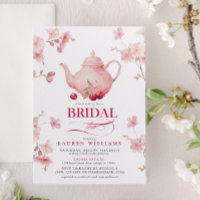 Pink and Red Cherries Flowers Bridal Tea Shower