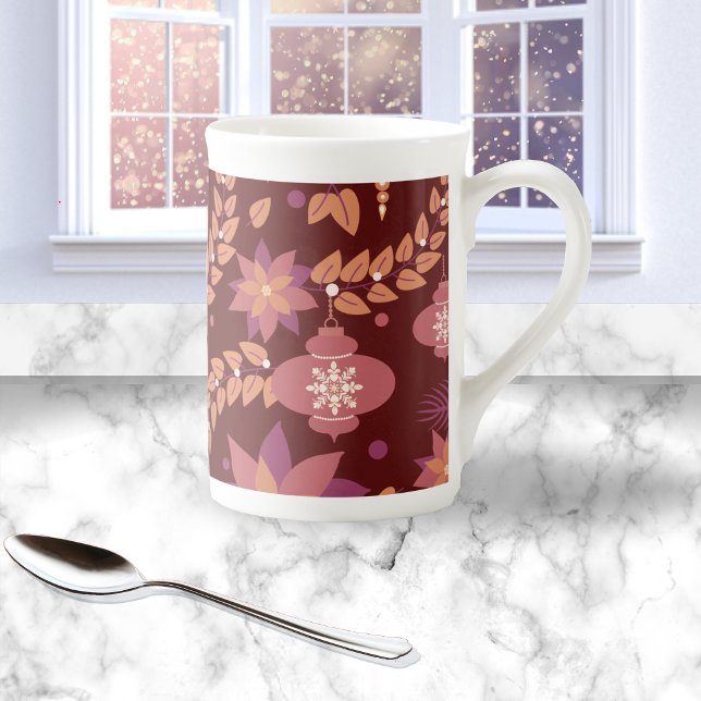 Pink and Red Christmas Ornament Mug (Creator Uploaded)