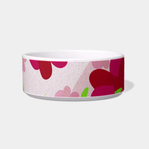 Pink and Red Flowers - Floral Bowl