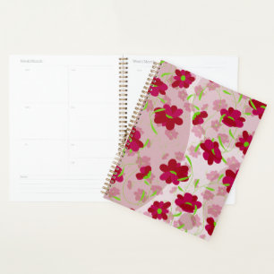 Pink and Red Flowers - Floral Planner