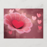 Pink and Red Handmade Paper Heart Flower