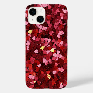 Pink and Red Hearts Love Case-Mate iPhone 14 Case
