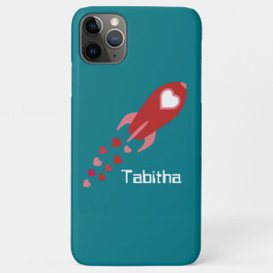 Pink and Red Love Space Ship Case-Mate iPhone Case