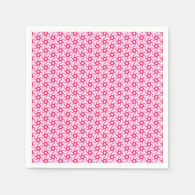 Pink and Red Mosaic Napkin (Front)