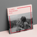 Pink and Red Photo Mother's Day Gift Canvas Print<br><div class="desc">Show your appreciation for Mum with this personalised Pink and Red Photo Mother's Day Gift! Customise this special item with a cherished photo that captures your fondest memories together. Whether it's a family portrait, a candid moment, or a favourite snapshot, this thoughtful gift is sure to warm her heart. The...</div>