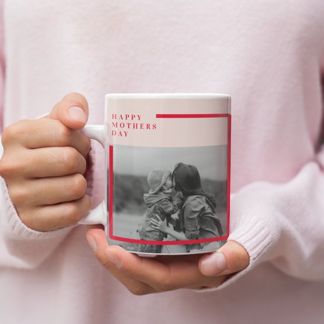  Pink and Red Photo Mother's Day Gift Mug (Creator Uploaded)