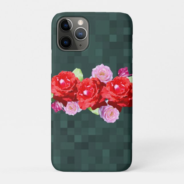 Pink And Red Rose Garland,   Case-Mate iPhone Case (Back)
