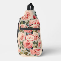 Pink And Red Roses Floral Pattern