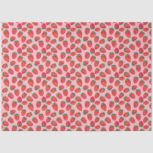 Pink and Red Strawberry Tissue Paper