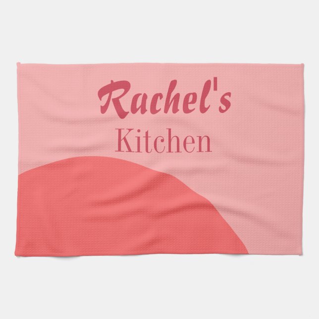 Pink and Red Tea Towel (Horizontal)