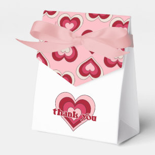 Pink and Red Valentine's Day Baby Shower Favor Box