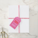 Pink and Red Wavy Border 30th Birthday Party Gift Tags<br><div class="desc">Make your 30th birthday party gifts stand out with these beautiful pink and red wavy border gift tags. Perfect for adding a touch of fun to your favours, these tags feature a unique design that combines red and pink hues. Whether you're celebrating a "dirty thirty" or simply turning 30, these...</div>