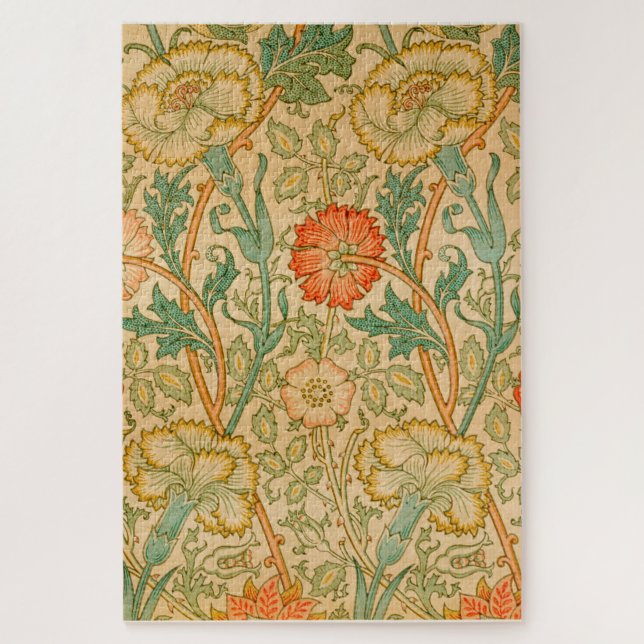 Pink and Rose by William Morris Jigsaw Puzzle (Vertical)