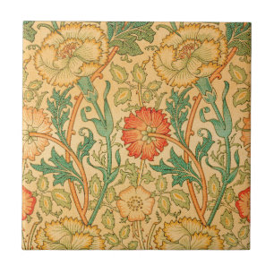 Pink and Rose by William Morris Tile