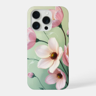 Pink and Sage Green Floral Phone Case
