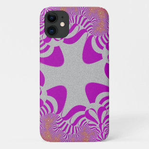 Pink and Silver Cross Case-Mate iPhone Case