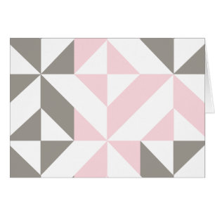 Pink and Silver Geometric ZigZag