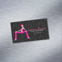 Pink And Skin Tones Yoga Pose Silhouette