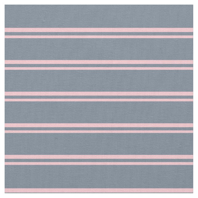 Pink and Slate Grey Pattern Fabric (Close Up)
