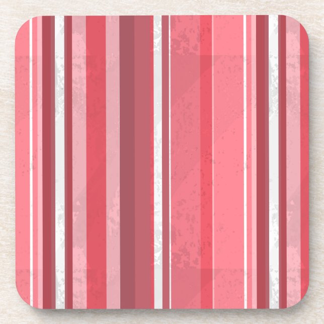 Pink and Stinky Stripes Coaster (Front)