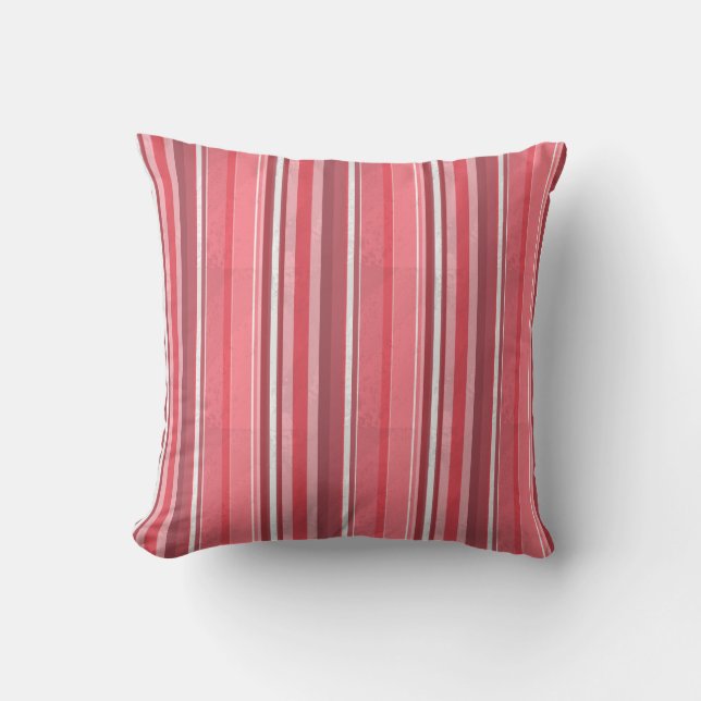 Pink and Stinky Stripes Cushion (Front)