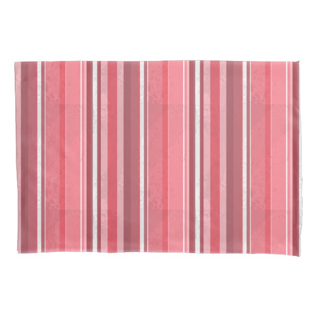 Pink and Stinky Stripes Pillowcase (Front)