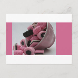 pink and sweet postcard