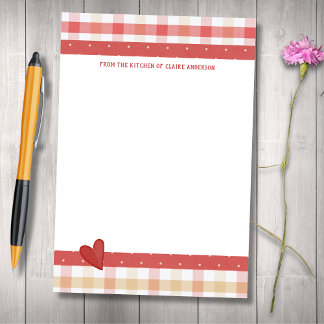 Pink and Tan Retro Plaid Post-it Notes