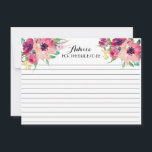 Pink and teal Beautiful Floral Advice Cards<br><div class="desc">Pink and teal Beautiful Floral Advice Cards</div>