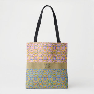 Pink and Teal Paint Splash Tote Bag