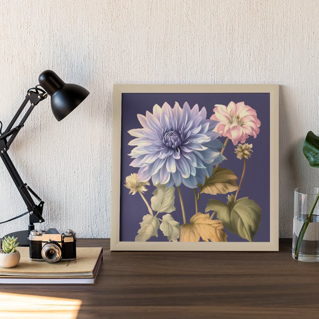 PINK AND VIOLET VINTAGE FLORAL ELEGANT  POSTER (Creator Uploaded)