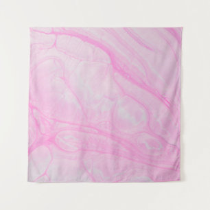 Pink and white abstract painting tapestry