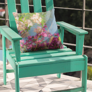 Pink and White Azaleas Cushion