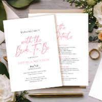 Pink and White Bachelorette Weekend Party