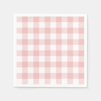 Pink and White Buffalo Plaid Gingham Napkin