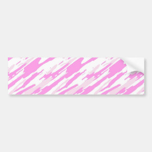 Pink and white Camouflage Pattern Bumper Sticker