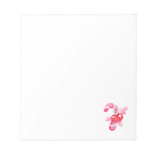 Pink and White Candy Christmas Notepad
