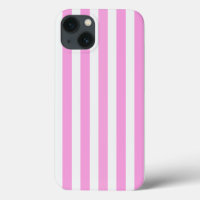Pink and white candy stripes Case-Mate iPhone case
