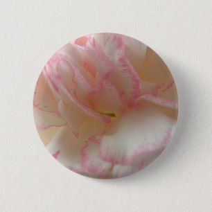 Pink and White Carnation Flower Button