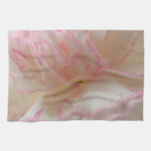 Pink and White Carnation Kitchen Towel
