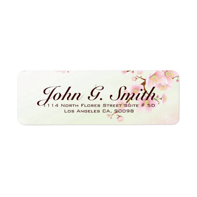 Pink And White Cherry Blossom Nature Design (Front)